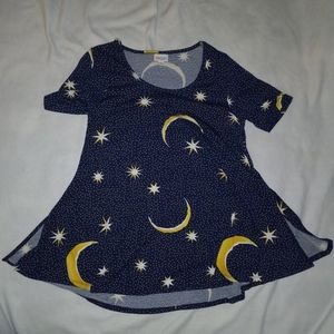 Size XS Lularoe Perfect Tee Celestial Print